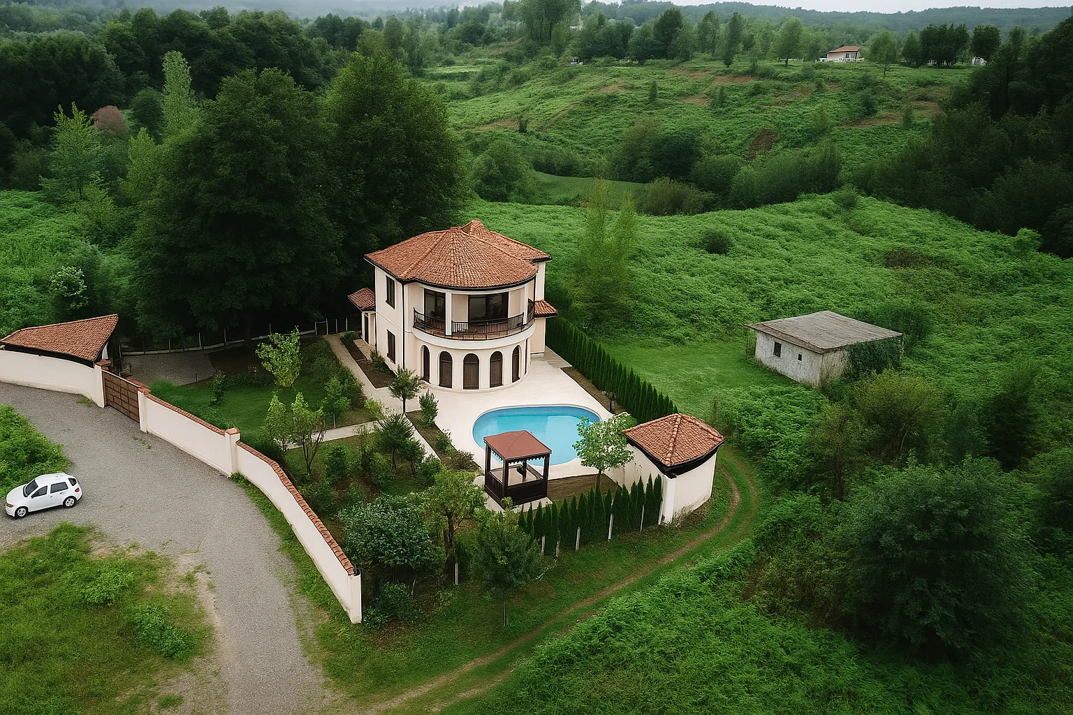 Luxury Moroccan-style villa in Gilan with mountain view and smart home system