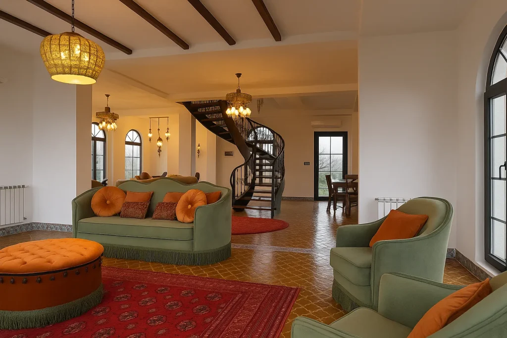 Luxury Moroccan-style villa in Gilan with mountain view and smart home system